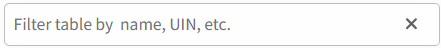 Text box to filter table results Text box to filter table results